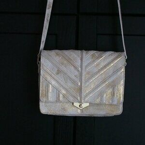 Aimee Kestenberg | Like NEW Suede Gold Accent Purse